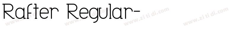 Rafter Regular字体转换